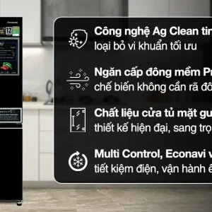Tủ Lạnh Panasonic 255L NR-BV281BGMV - Tiết Kiệm Điện, Đông Mềm Tươi